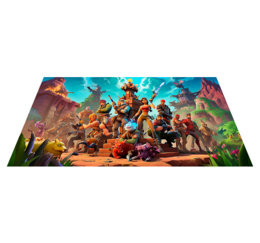 Tapis vinyle chambre personnages de jeu vidéo - TenStickers