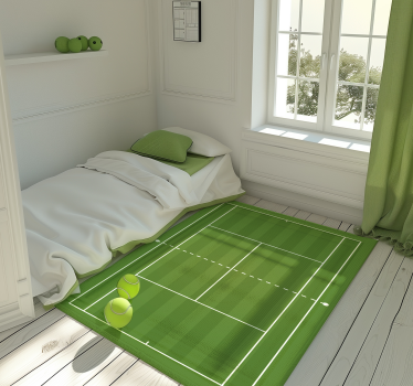Tapis de vinyle pour adolescent terrain de tennis - TenStickers