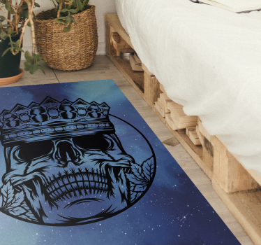 tapis vinyle pour chambre Couronne de galaxie hipster - TenStickers