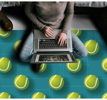 Tapis vinyle ado modèle de balle de tennis - TenStickers