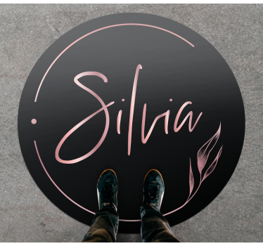Tapis vinyle ado nom personnalisé élégant - TenStickers