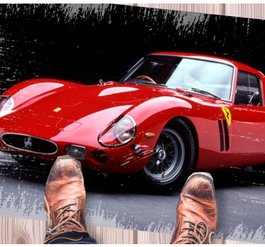 Tapis vinyle ado sport rouge classique - TenStickers