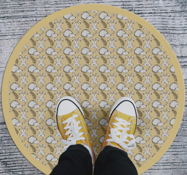 Tapis vinyle bébé illustration de hérisson - TenStickers