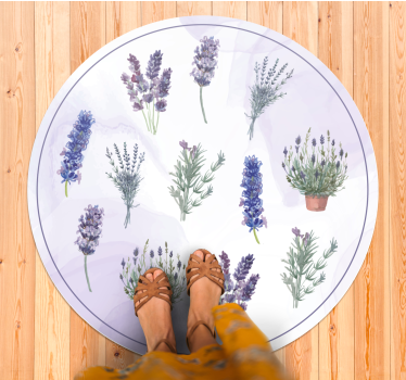 Tapis vinyle pour chambre motifs provençaux - TenStickers