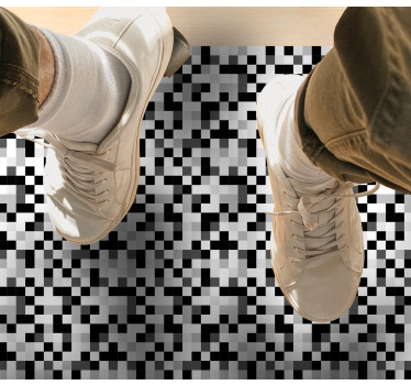 Tapis vinyle ado motif pixelisé - TenStickers