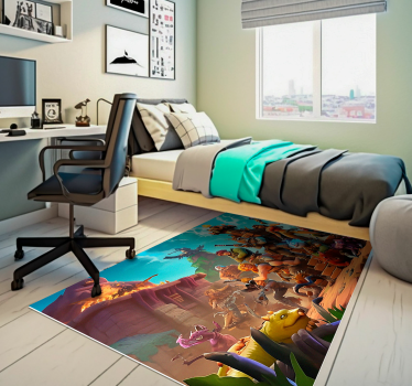 Tapis vinyle chambre personnages de jeu vidéo - TenStickers