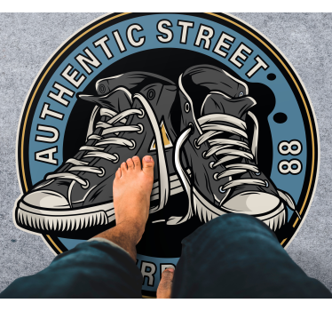 Tapis vinyle ado baskets de style urbain - TenStickers