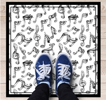 Tapis vinyle ado concept de notes de musique - TenStickers