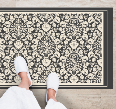 Tapis vinyle vintage élément botanique élégant - TenStickers