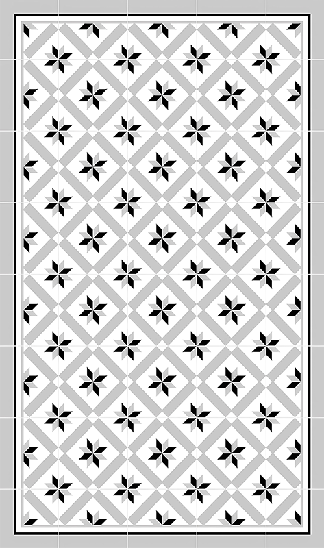 Tapis vinyle cuisine gris hydraulique - TenStickers