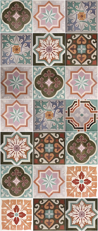 Tapis vinyle cuisine piastrelline sicilienne - TenStickers