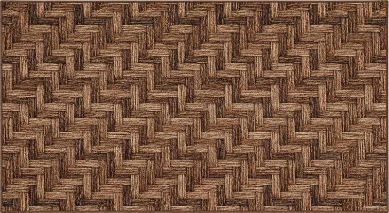 Tapis vinyle textures effet tissu marron - TenStickers