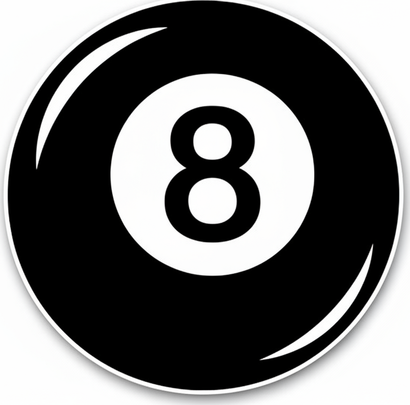 Tapis vinyle rond boule de billard numéro - TenStickers