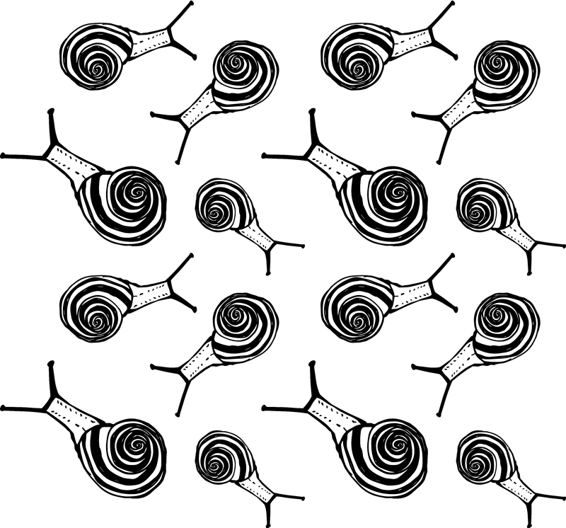 Tapis vinyle animal pack d'escargots - TenStickers