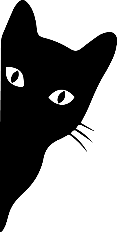 Tapis vinyle animal chat qui grogne - TenStickers