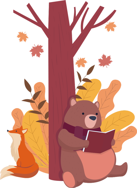 Tapis vinyle animal arbre avec animaux - TenStickers