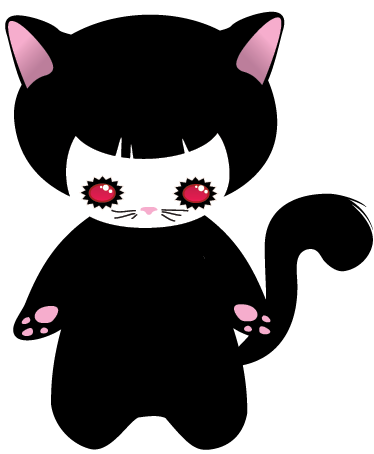 Tapis vinyle animal chaton monstre - TenStickers