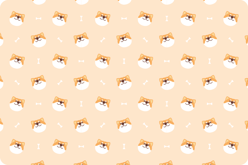 Tapis vinyle animal tête de chien mignon cartoon - TenStickers