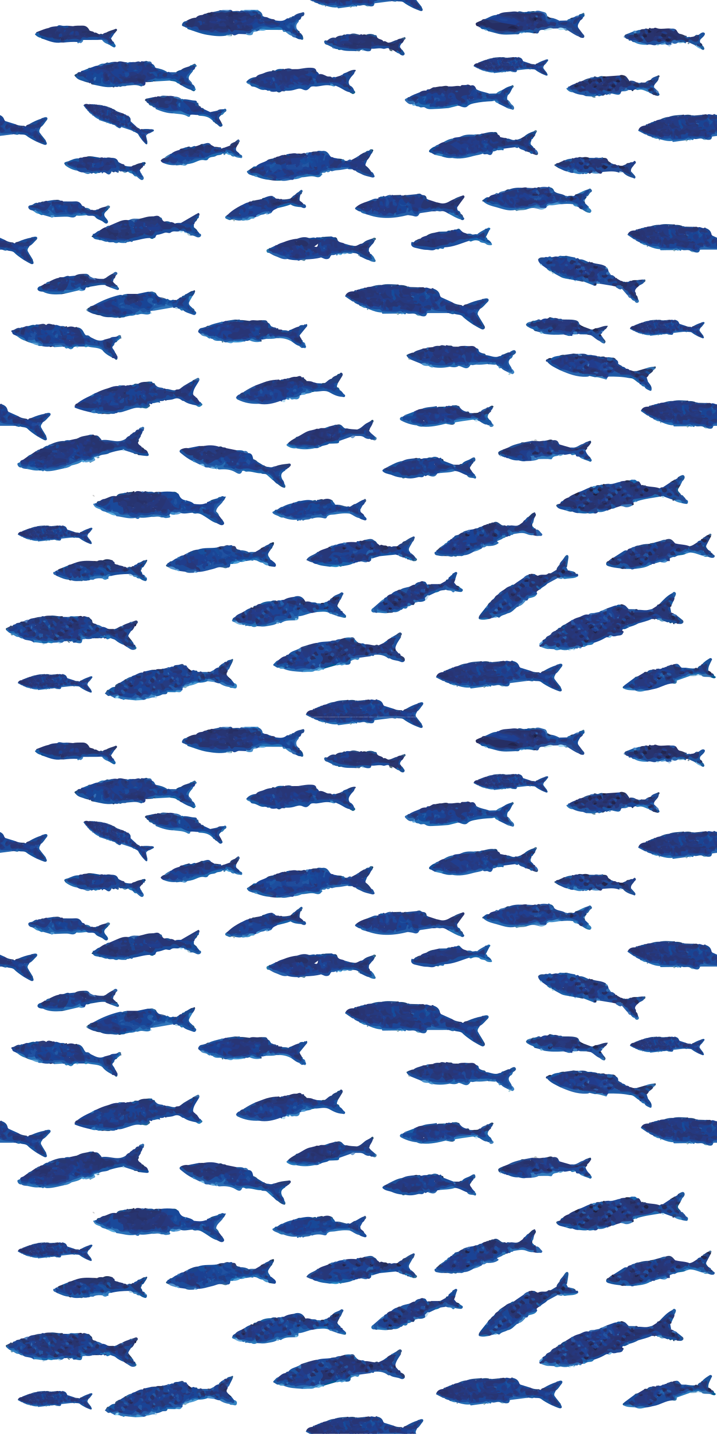 Tapis vinyle animal motif poissons bleus - TenStickers
