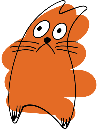 Tapis vinyle animal orange silhouette originale - TenStickers