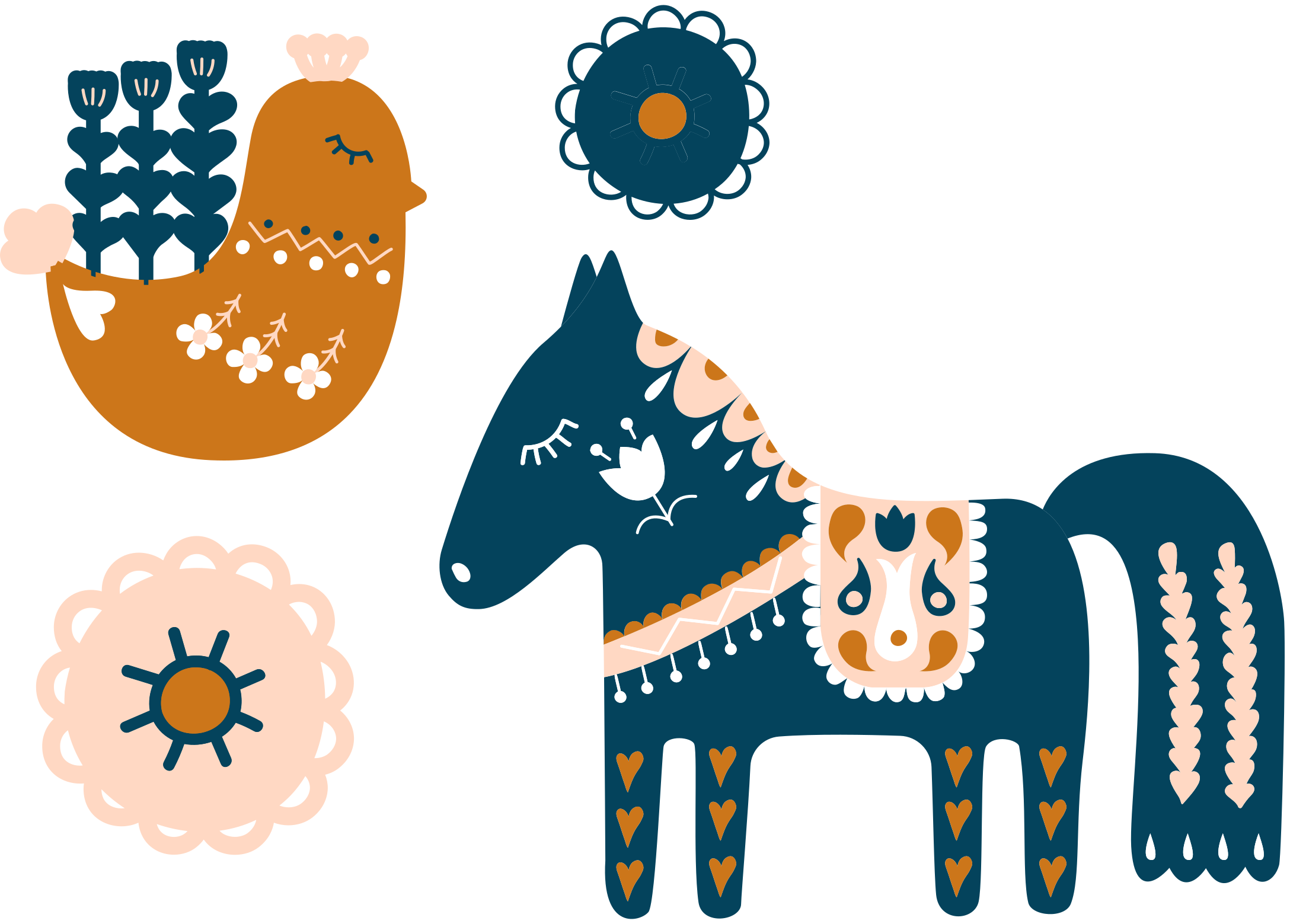 Tapis vinyle animal coloré et folklorique - TenStickers