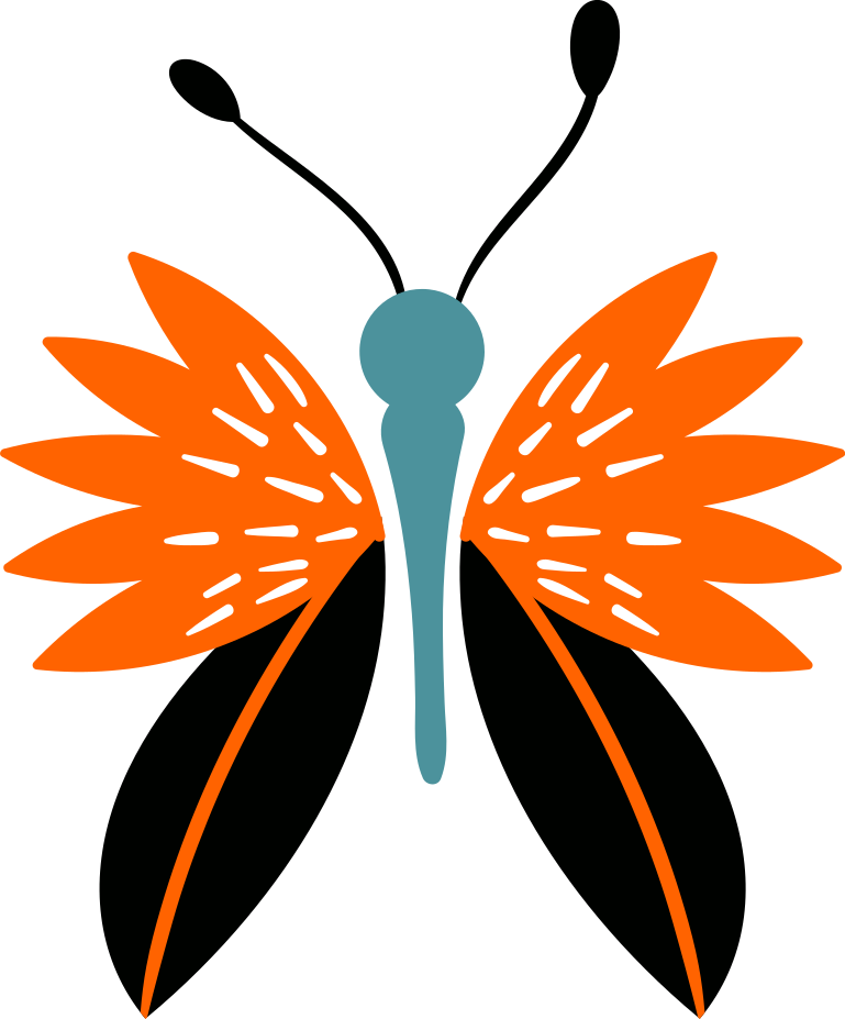 Tapis vinyle animal papillon coloré accent - TenStickers