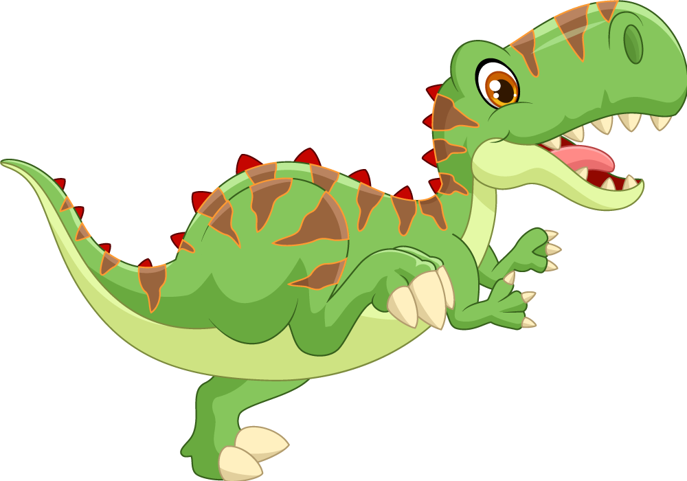 Tapis vinyle animal personnage dinosaure amical - TenStickers