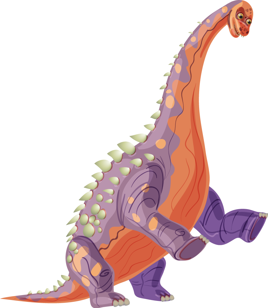 Tapis vinyle animal personnage dinosaure coloré - TenStickers