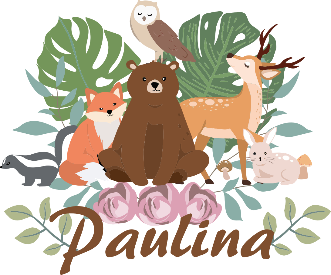 Tapis vinyle animal rassemblement d'animaux de la forêt - TenStickers