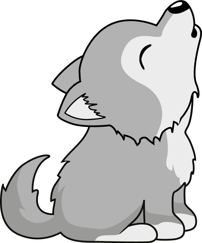 Tapis vinyle animal illustration de chien hurlant - TenStickers