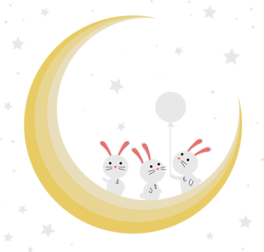 Tapis vinyle animal lapins pour la chambre bébé - TenStickers