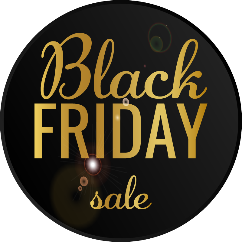 Tapis vinyle black friday promotion élégante - TenStickers