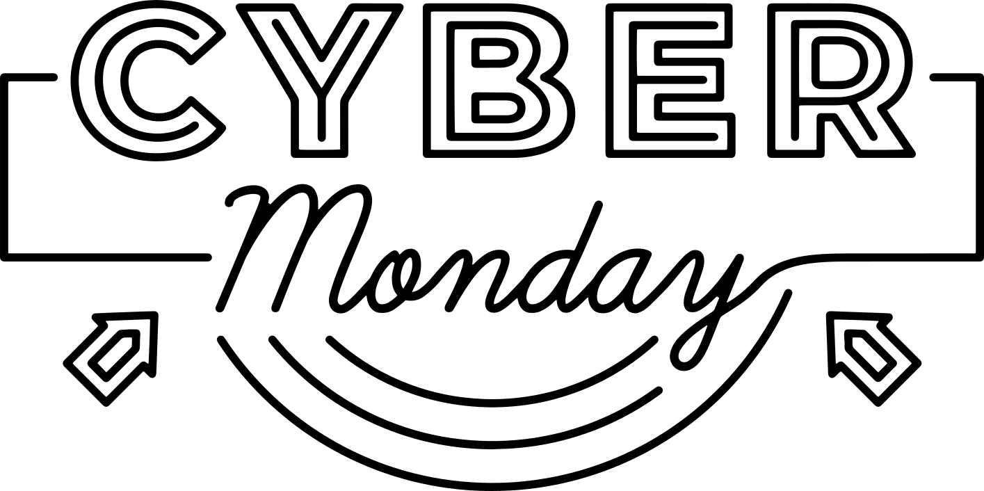 Tapis vinyle black friday flèches cyber monday - TenStickers