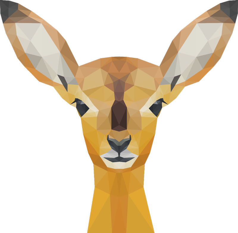 Tapis vinyle animal cerf - TenStickers