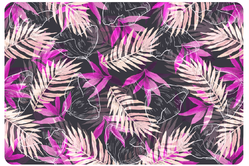 Tapis vinyle plantes exotiques - TenStickers