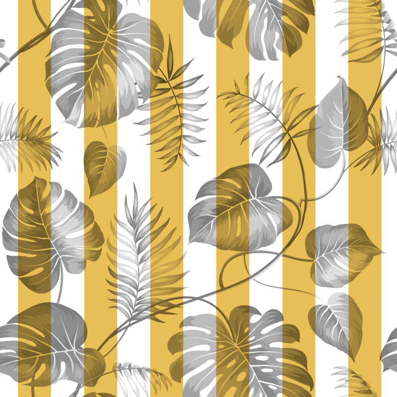 Tapis vinyle plantes pour porte de placard coulissante - TenStickers