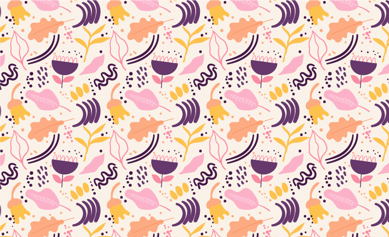 Tapis vinyle plantes inspiration florale vive - TenStickers