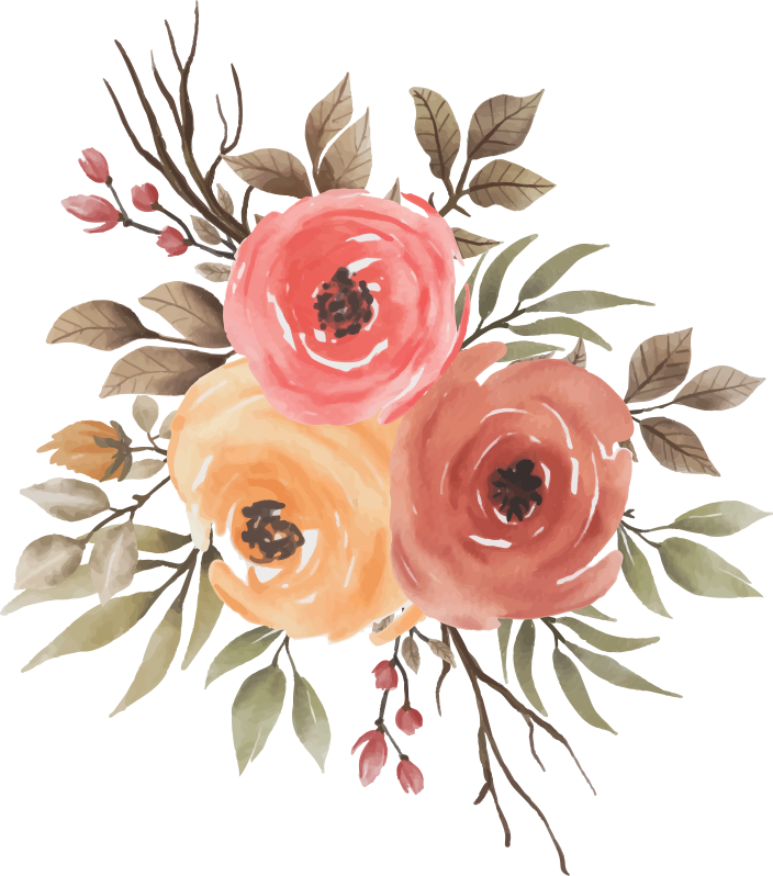 Tapis vinyle plantes composition florale agréable - TenStickers