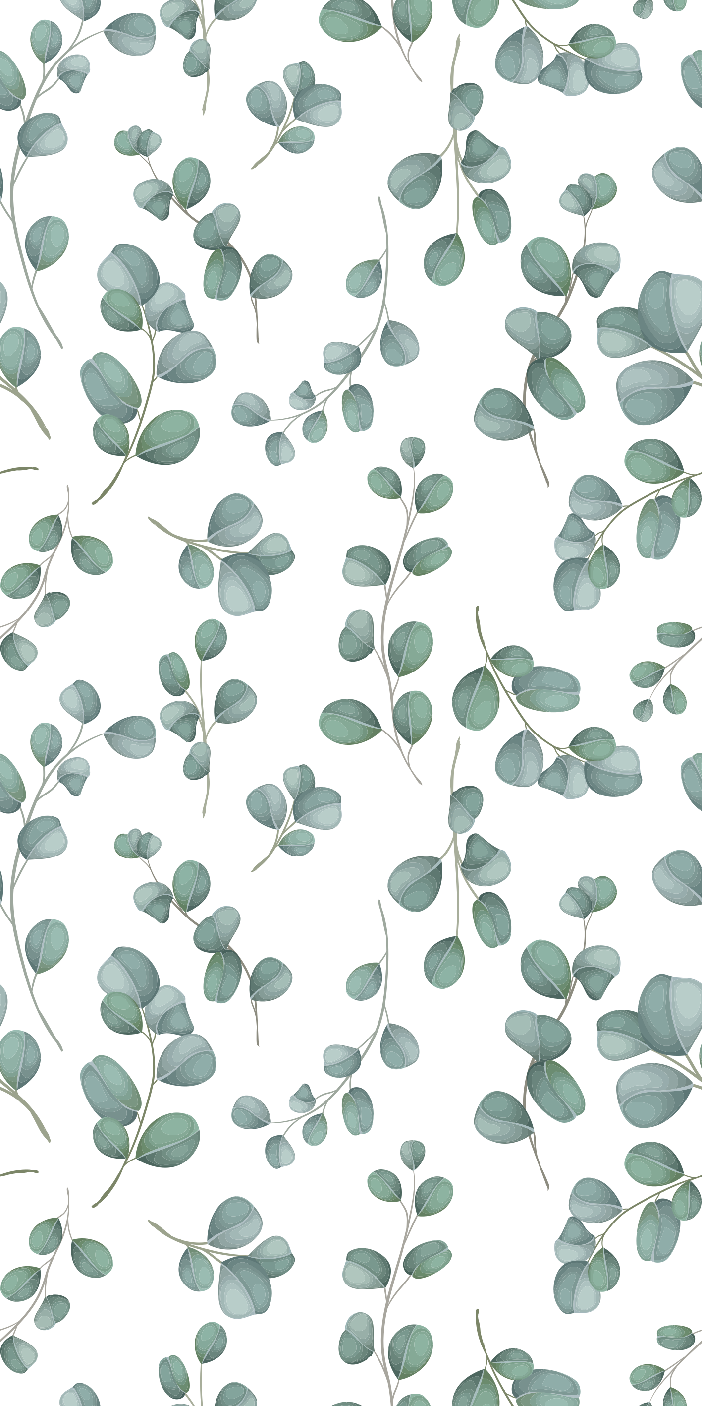 Tapis vinyle plantes motif floral aquarelle élégant - TenStickers