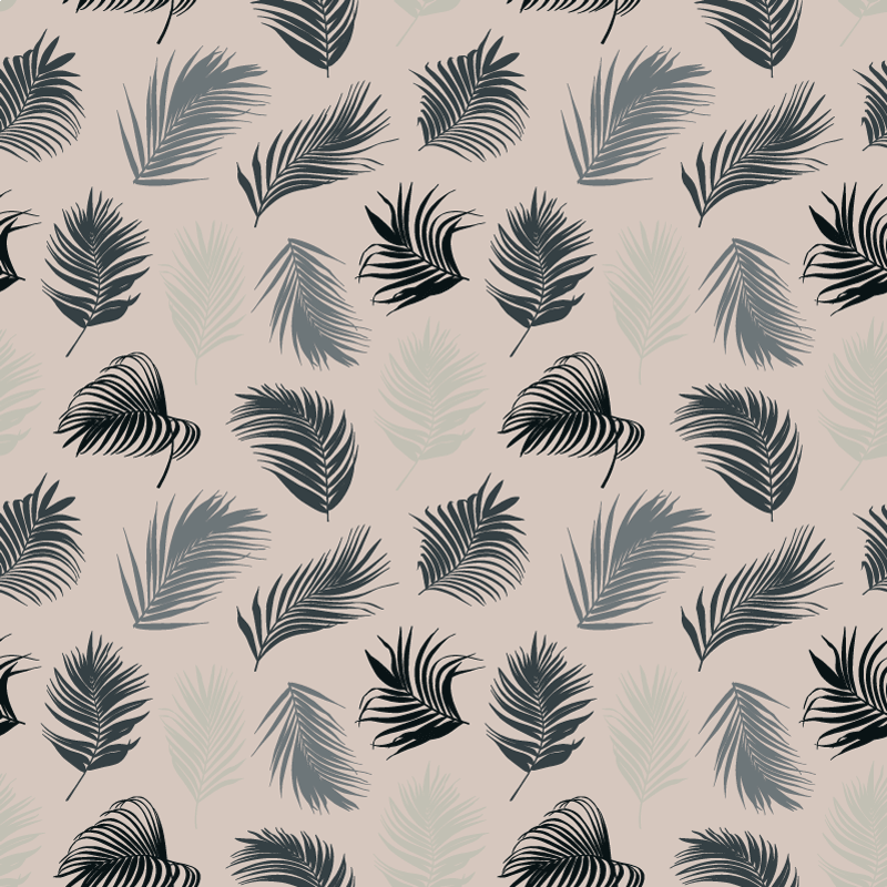 Tapis vinyle plantes mélange luxuriant de feuilles de palmier - TenStickers