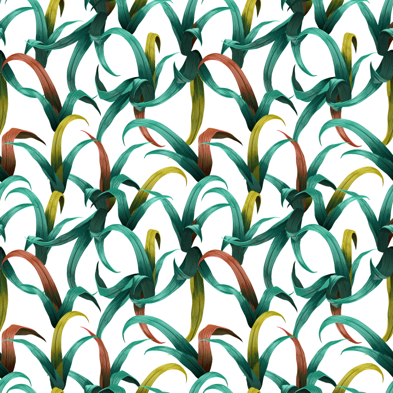 Tapis vinyle plantes design de plantes tropicales - TenStickers