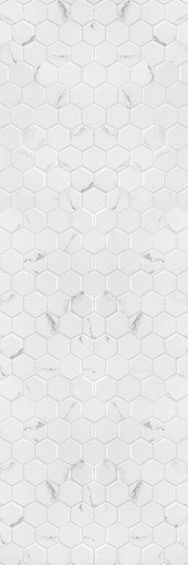 Tapis vinyle cuisine carrelage hexagonal gris élégant - TenStickers