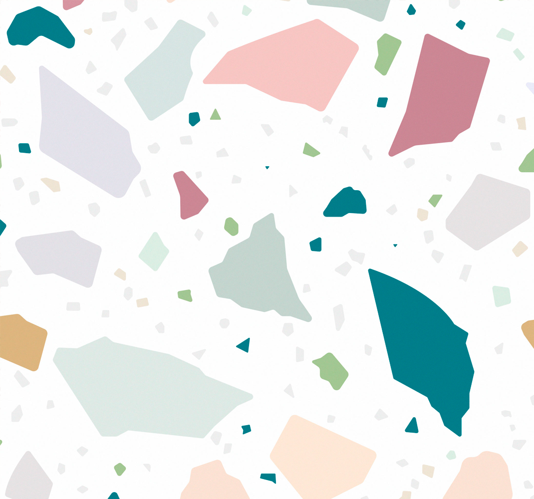 Tapis vinyle cuisine motif terrazzo méditerranéen - TenStickers