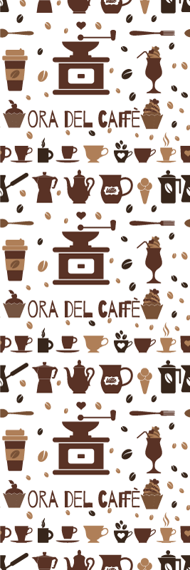 Tapis vinyle cuisine moment café - TenStickers