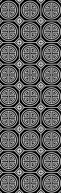 Tapis vinyle salle de bain style minimalisme japonais - TenStickers