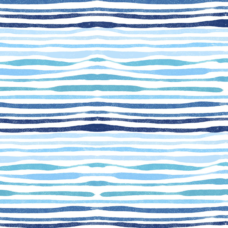 Tapis vinyle salle de bain rayures verticales bleues - TenStickers