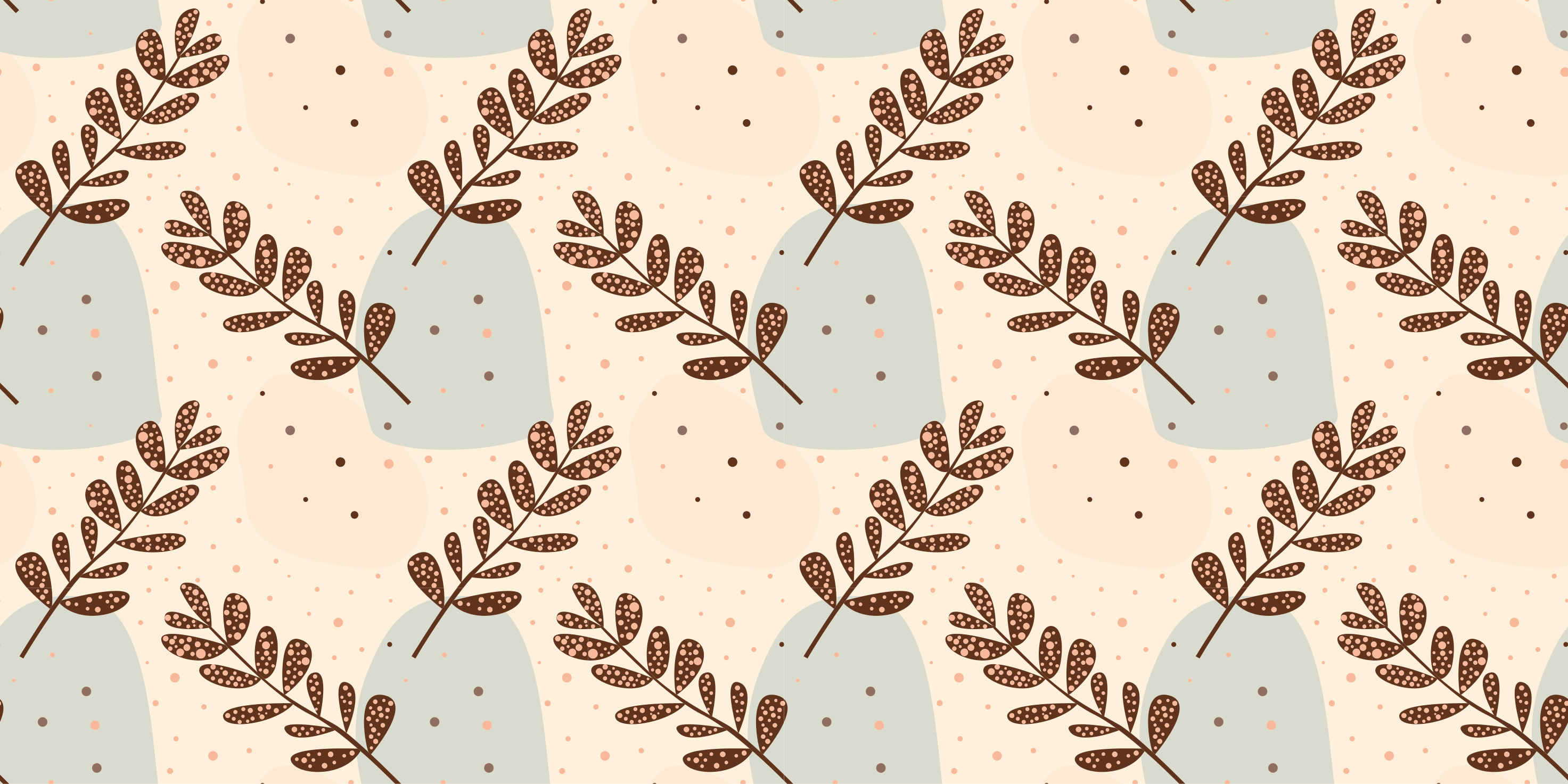 Tapis vinyle plantes esthétiques pastel - TenStickers