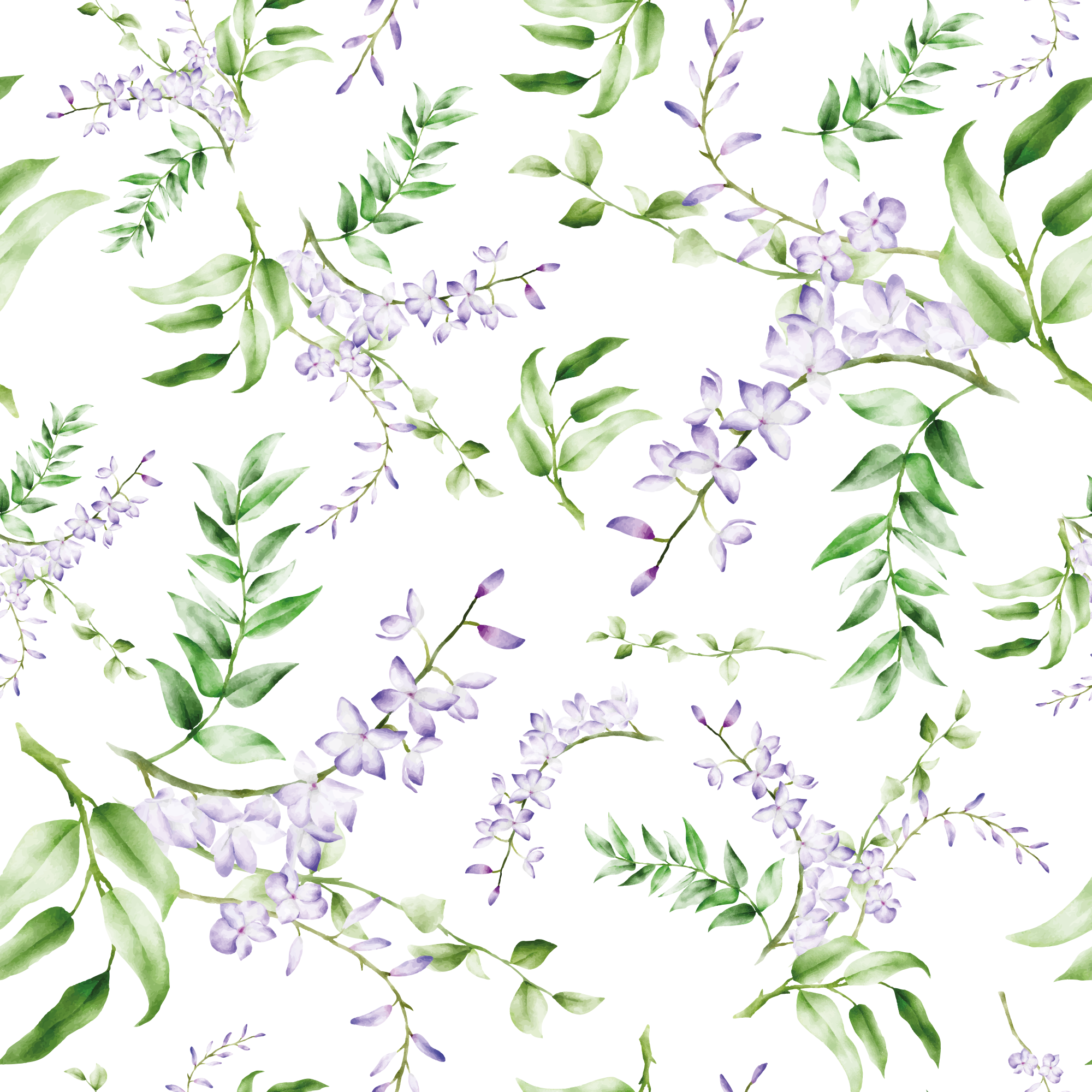 Tapis vinyle plantes motif lavande pour fenêtre - TenStickers