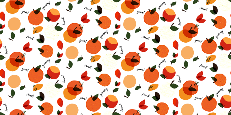 Tapis vinyle plantes agencement fruité - TenStickers