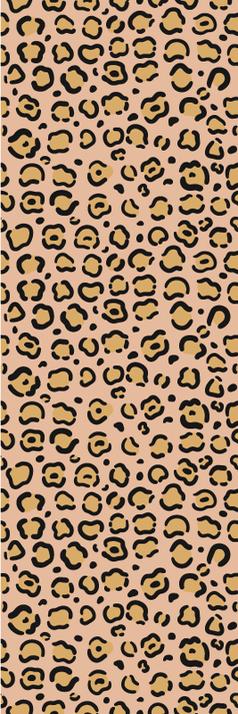 Tapis vinyle motif animal léopard pastel - TenStickers